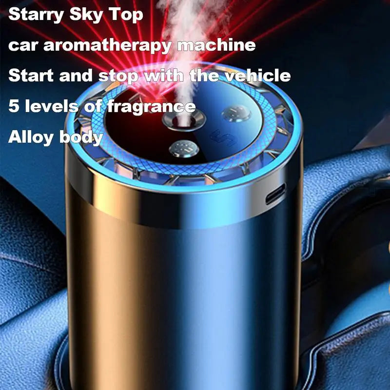 Smart Car Air Freshener Adjustable New Car Smell Air Freshener Car Scent Automatic Car Scent Starry Sky Ceiling Ambient Light